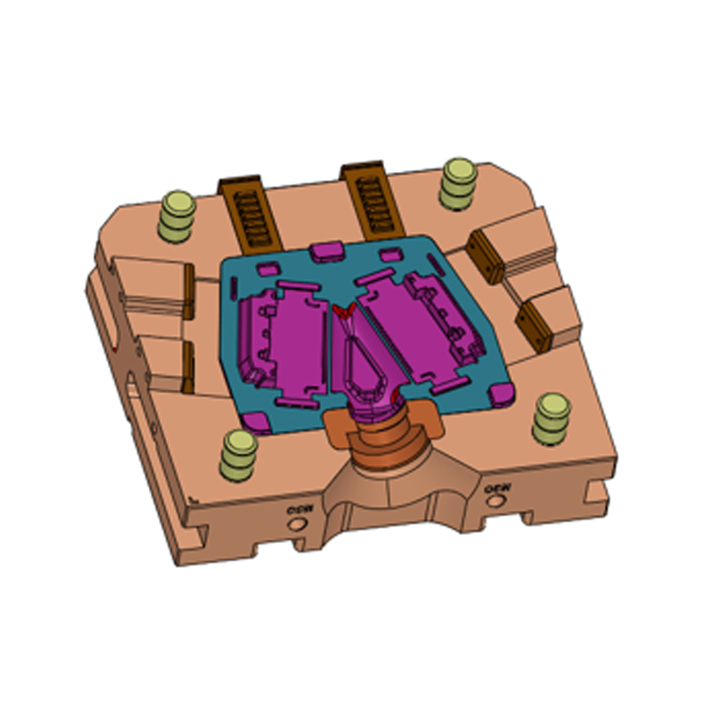 Ploča odjeljka za baterije od aluminijske legure pod tlakom. Jedan kalup s dvije rupe Ploča odjeljka za baterije od aluminijske legure pod tlakom. Jedan kalup s dvije rupe