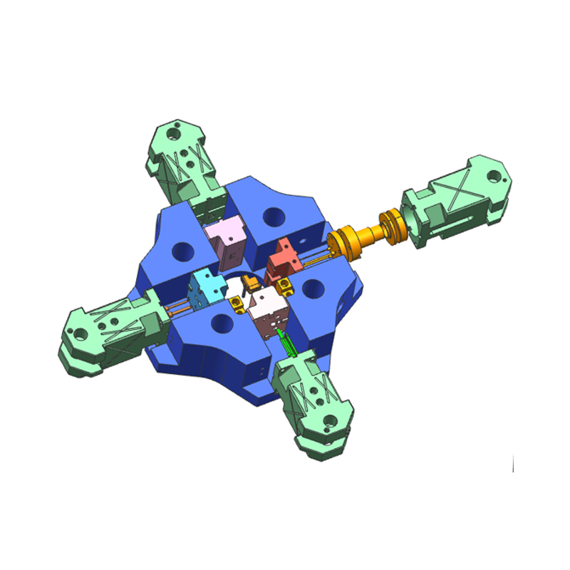 Kalup za tlačni lijev velike brzine i više klizača